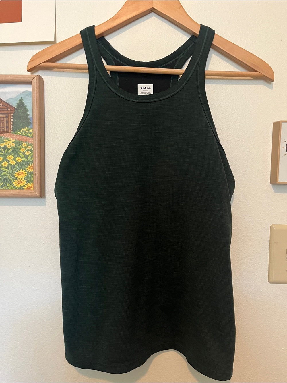 Prana Forest Green Becksa Racerback Tank